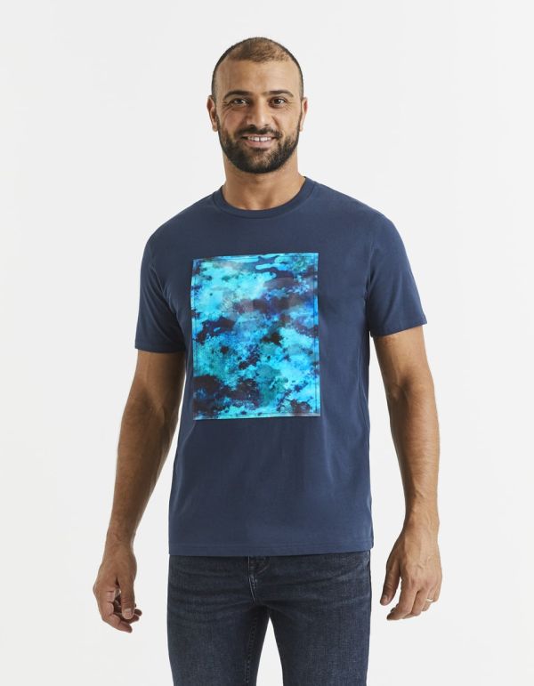 T-shirt col rond 100% coton