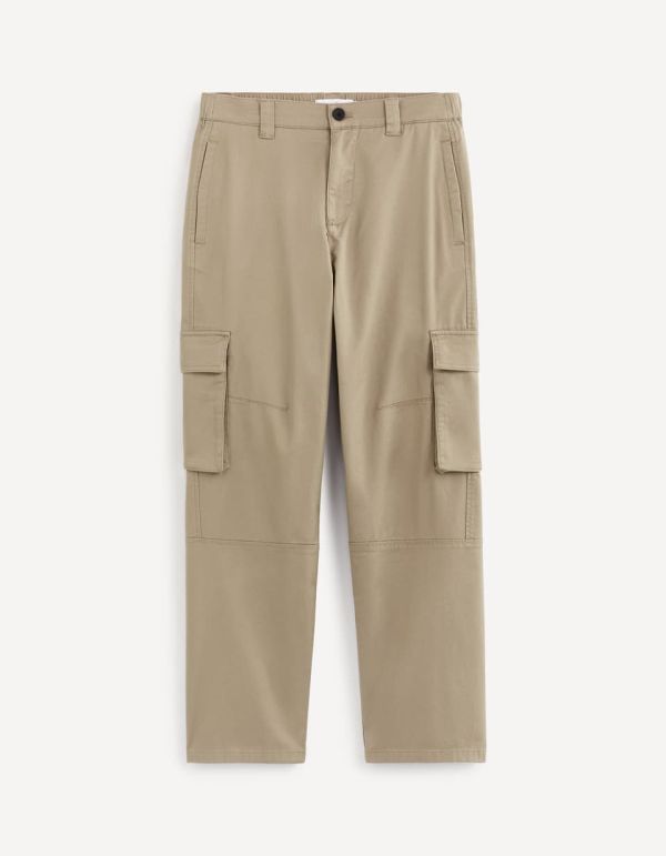 Pantalon cargo en coton stretch