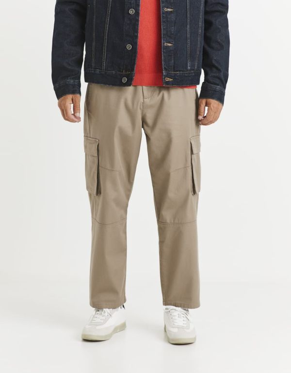 Pantalon cargo en coton stretch