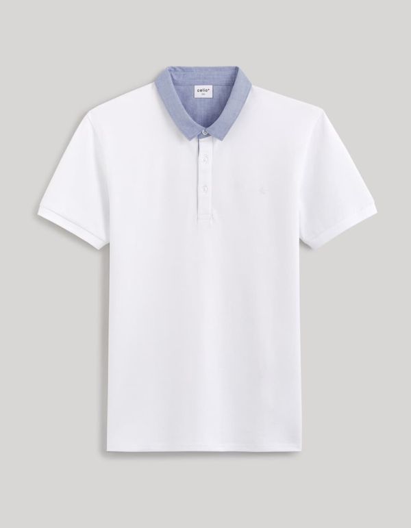 Polo coton mélangé