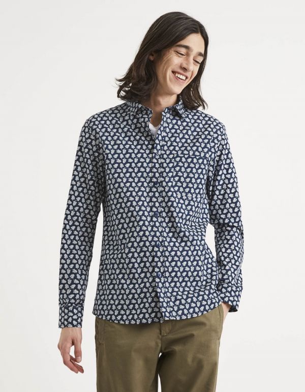 Chemise modern fit 100 coton Celio Tunisie