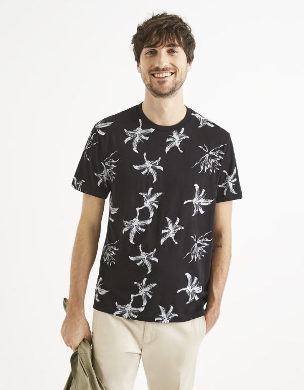 T-shirt col rond 100% coton