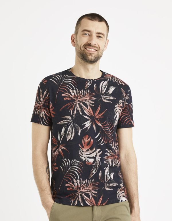 T-shirt col rond 100% coton