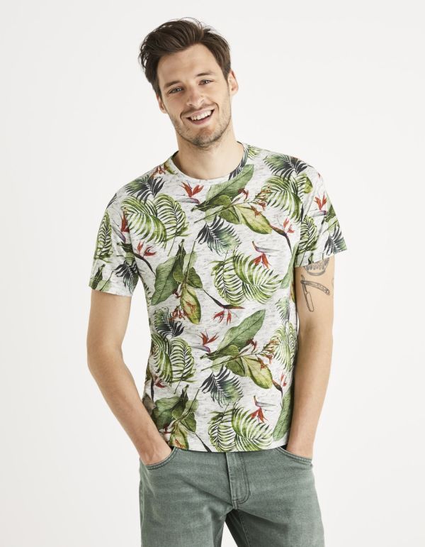 T-shirt col rond 100% coton