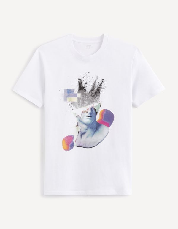 T-shirt col rond 100% coton