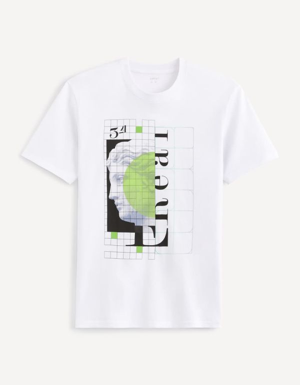 T-shirt col rond 100% coton