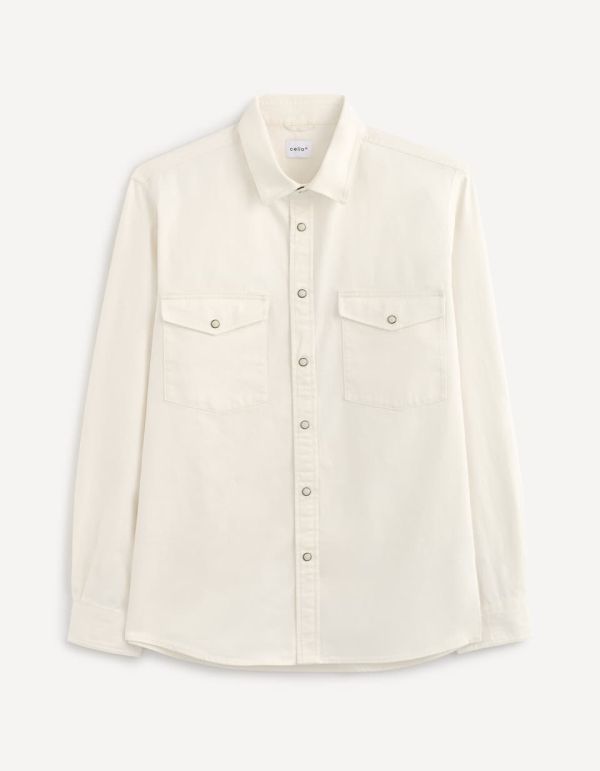 Chemise modern fit en jean 100% coton