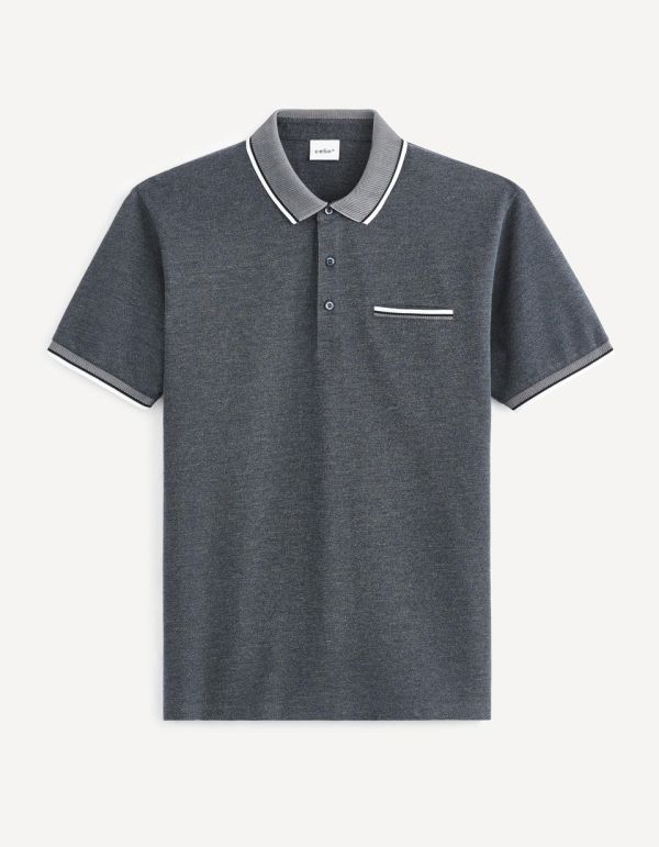 Polo piqué coton mélangé