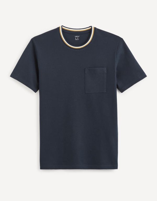 T-shirt piqué col rond 100% coton