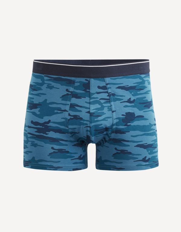 Boxer en coton premium supima imprimé camouflage