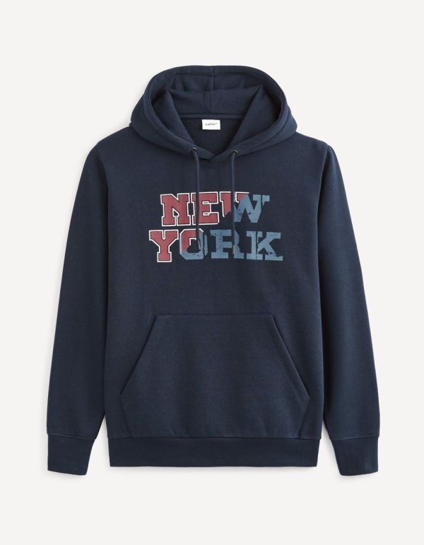 Sweat à capuche en coton mélangé