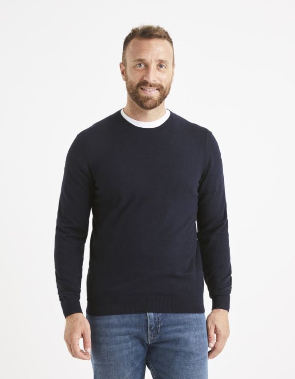 Pull col rond ligne confort