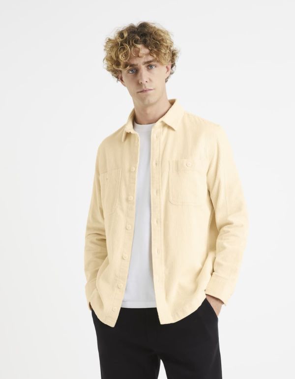 Surchemise en velours 100% coton