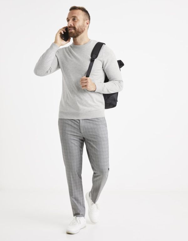 Pull col rond ligne confort