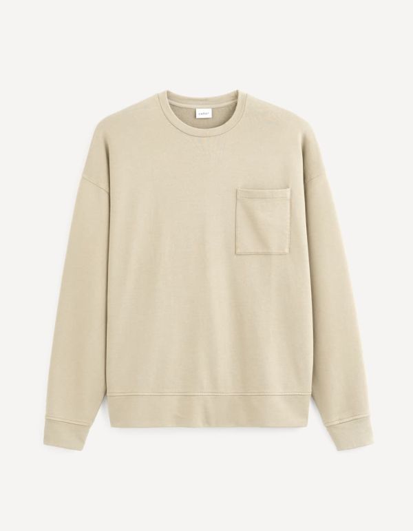 Sweat col rond 100% coton