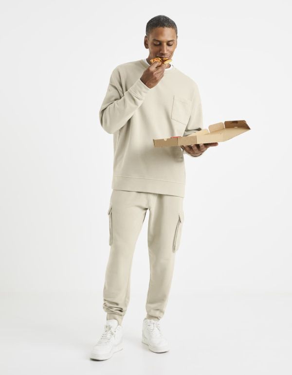 Sweat col rond 100% coton