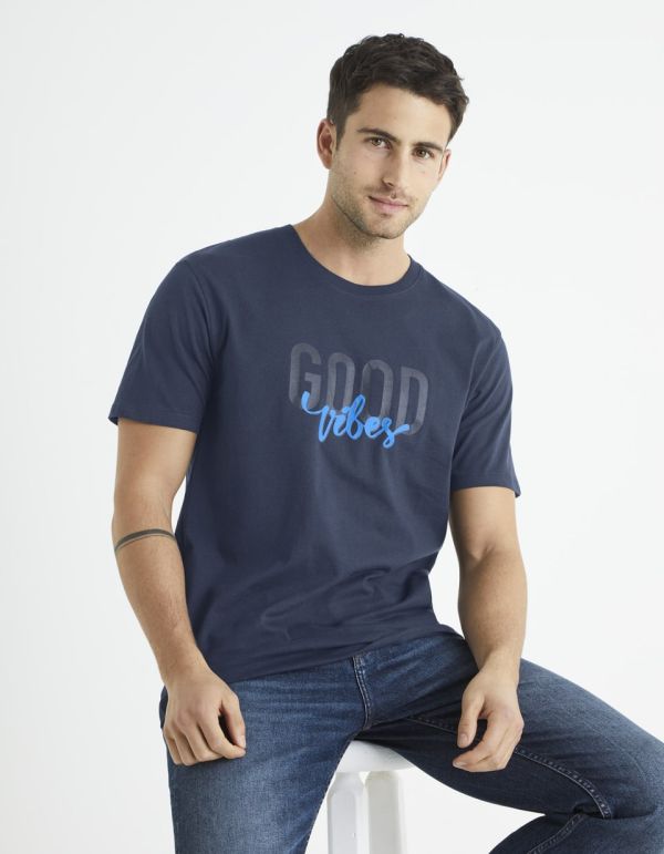 T-shirt col rond 100% coton