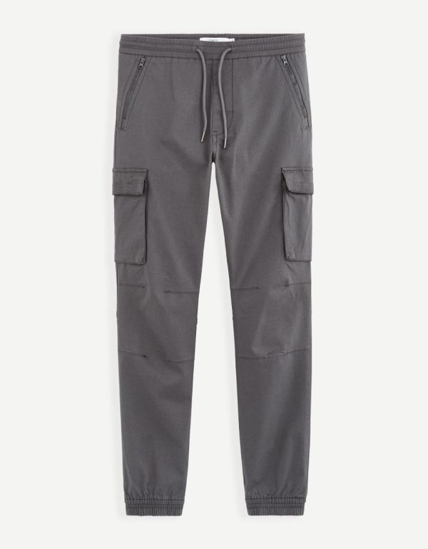 Pantalon cargo en coton stretch