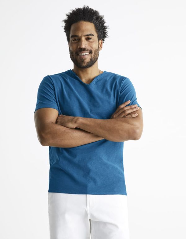 T-shirt encolure tunisienne 100% coton