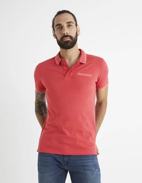 Polo piqué coton elasthanne