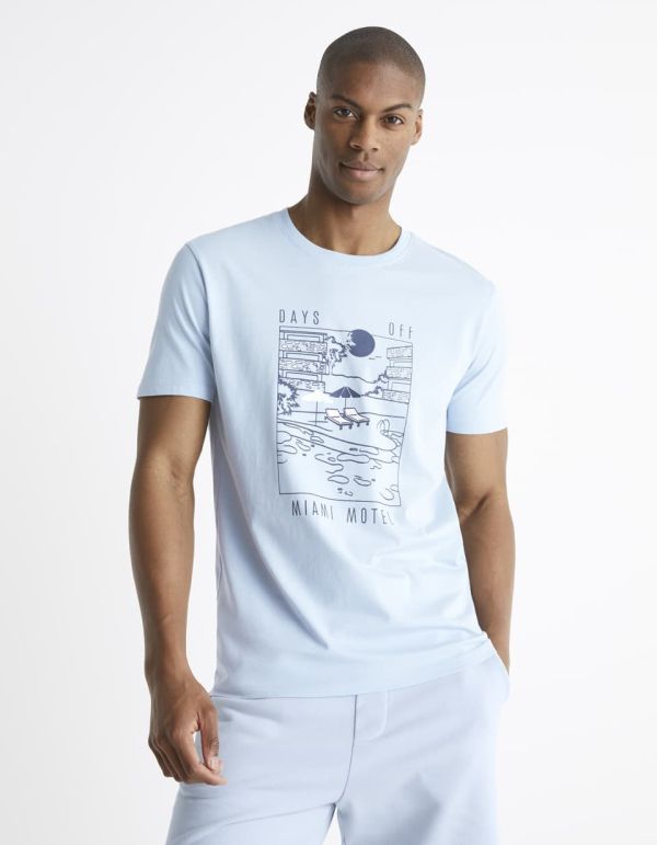 T-shirt col rond 100% coton