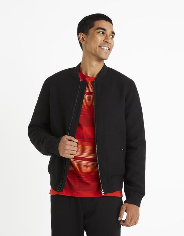 Blouson bomber - noir