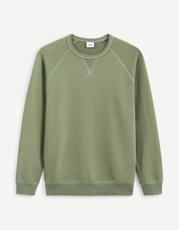 Sweat col rond - olive