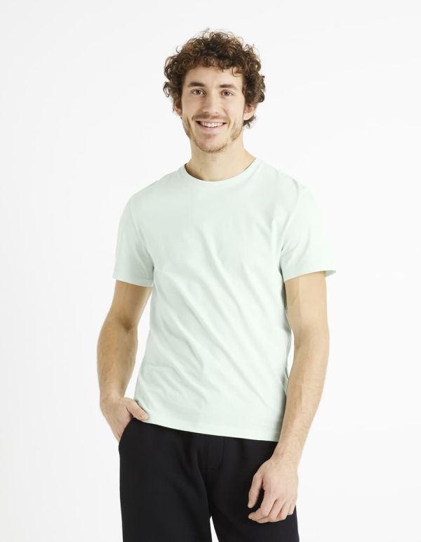 Essentiel - le T-shirt regular 100% coton - turquoise