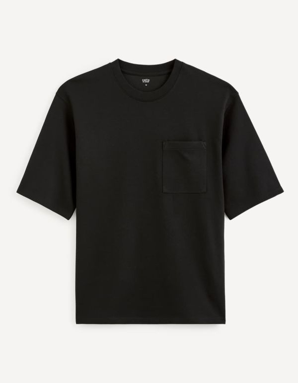 T-shirt col rond - noir
