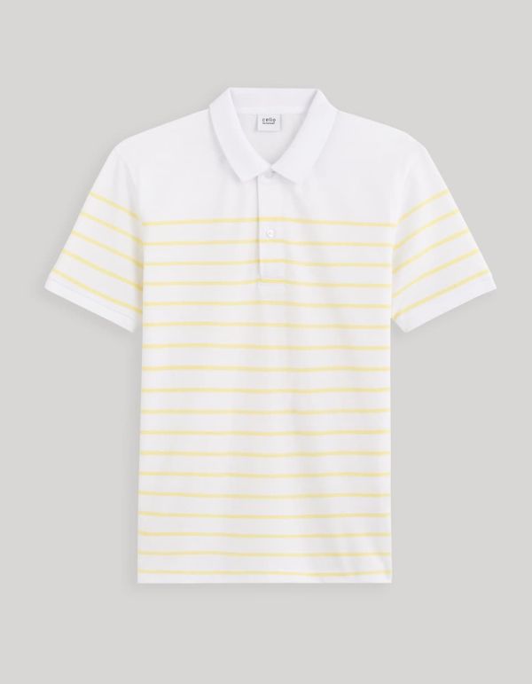 Polo piqué 100% coton - jaune clair