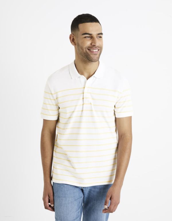 Polo piqué 100% coton - jaune clair