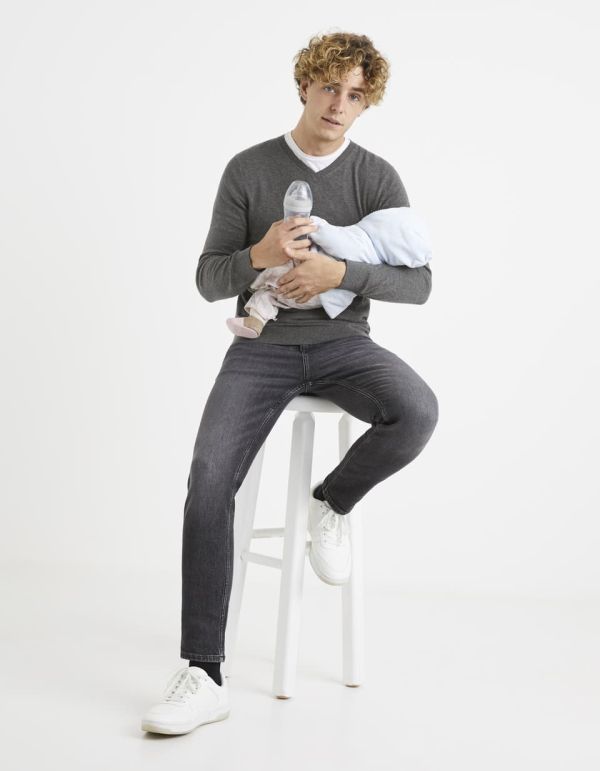 Pull col V ligne confort