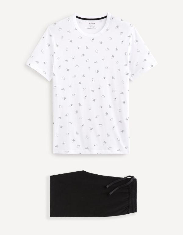 Pyjama manches courtes et short coton