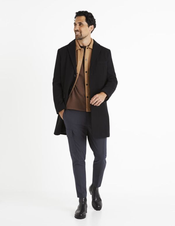 Surchemise oversize en flanelle - camel