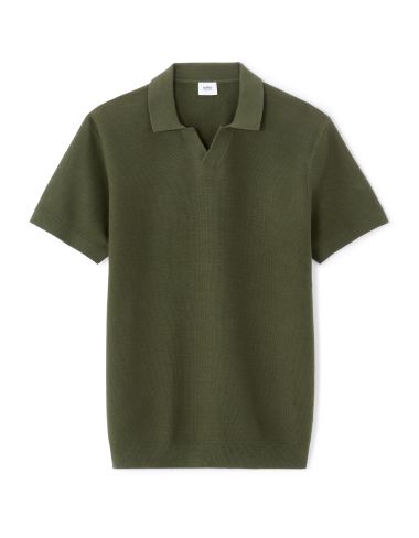Polo piqué regular 100% Coton tricot - kaki