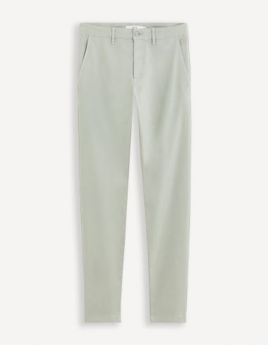 Pantalon chino slim - menthe