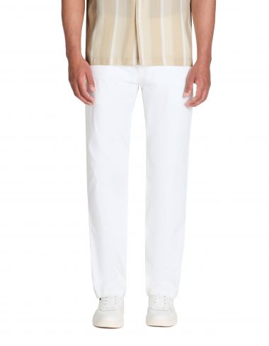 Pantalon chino straight - blanc