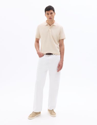 Polo piqué regular 100% coton - rose clair