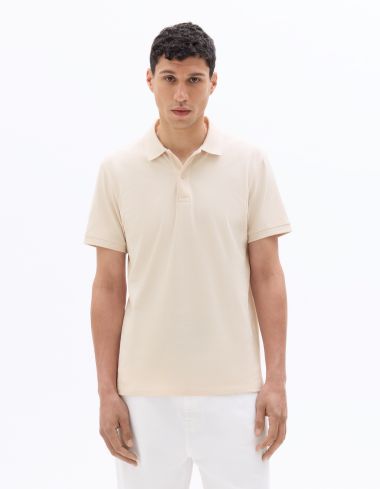 Polo piqué regular 100% coton - rose clair