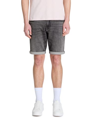 Bermuda straight en jean - gris