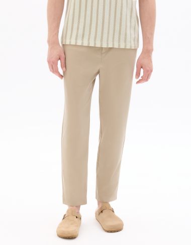 P.03 Pantalon 24H slim stretch 7/8e - beige