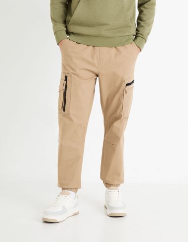 Pantalon cargo straight - beige