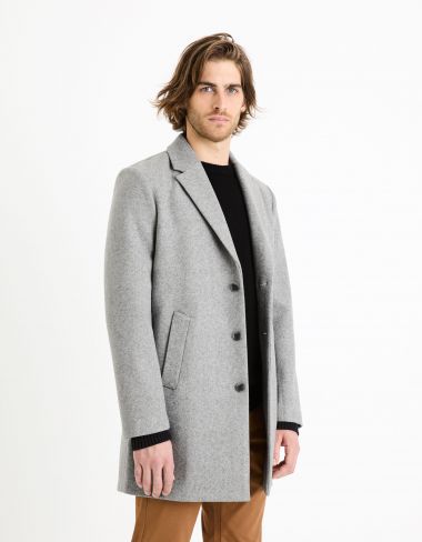Manteau en maille - gris