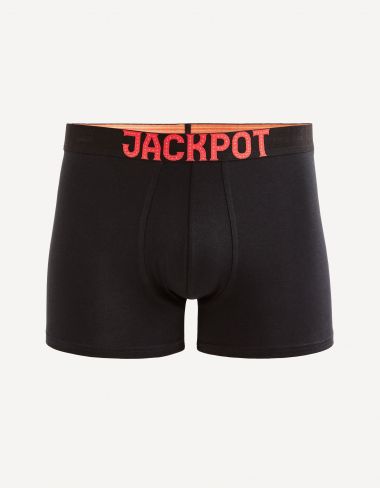 Boxer coton stretch ceinture Jackpot - noir