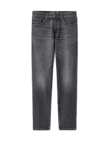 Jean C.15 straight coton stretch 3 longueurs - gris
