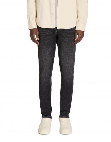 Jean slim coton stretch C15 3 longueurs - noir