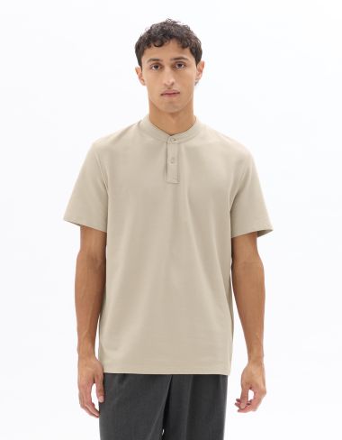 Polo piqué regular 100% coton - beige clair