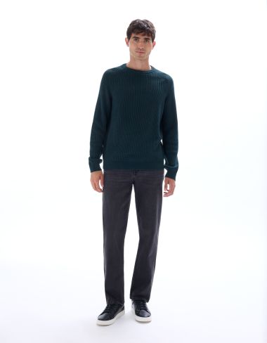 Jean C.15 straight coton stretch - noir