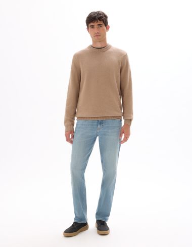 Jean C.15 straight coton stretch - bleu clair