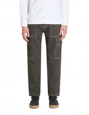 Pantalon cargo loose - kaki